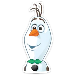 🙂 e43cda69 Olaf Frozen 奥拉夫, 冰雪奇缘, 迪士尼, 雪人, 卡通, 角色 telegram sticker