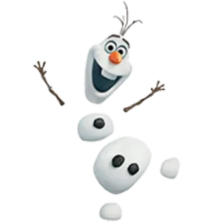 ⛄ d4e0f475 Olaf Frozen 卡通, 雪人, 迪士尼, 冰雪奇缘, 雪宝 telegram sticker