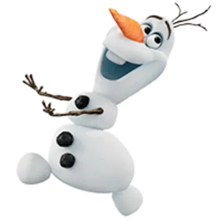 ⛄ f1f302e5 Olaf Frozen 奥拉夫, 雪人, 冰雪奇缘, 迪士尼, 卡通, 角色 telegram sticker