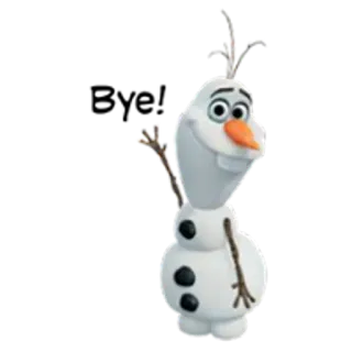 ⛄ f47ccf5c Olaf Frozen 奥拉夫, 雪人, 冰雪奇缘, 迪士尼, 卡通 telegram sticker
