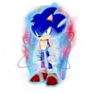 🔋 50ad822a Sonic the Hedgehog Sonic, nhím, xanh dương, hoạt hình, trò chơi, siêu, sức mạnh telegram sticker
