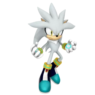 🔋 60c480c4 Silver the Hedgehog nhím, bạc, sonic, trò chơi điện tử, nhân vật telegram sticker