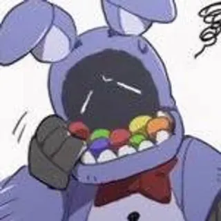 🌟 12983e79 Bonnie Five Nights at Freddy's Animatronique, Lapin, Jeu vidéo, Horreur telegram sticker