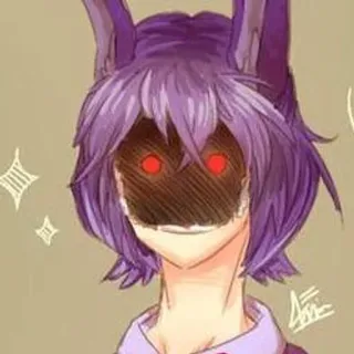 🌟 12987ba7 Bonnie Five Nights at Freddy's Bonnie, FNAF, Five Nights at Freddy's, Animatronique, Lapin, Horreur telegram sticker