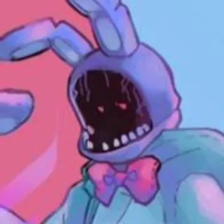 🌟 1db44e04 Bonnie Five Nights at Freddy's Bonnie, Five Nights at Freddy's, Animatronique, Horreur telegram sticker