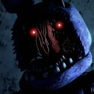 🌟 35cf3dca Bonnie Five Nights at Freddy's Horreur, Animatronique, Effrayant, Cauchemar, Peur telegram sticker