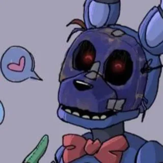 🌟 63d1c1a7 Bonnie Five Nights at Freddy's Bonnie, FNAF, Five Nights at Freddy's, Animatronique, Horreur telegram sticker