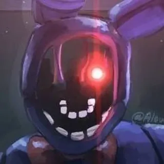 🌟 b9aadcd6 Bonnie Five Nights at Freddy's Animatronique, Horreur, Bonnie, Five Nights at Freddy's, Effrayant, Jeu vidéo telegram sticker