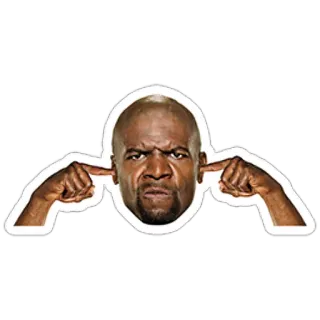🔇 b8e72fa3 Terry Crews Person, Gesicht, Schauspieler, Ohren, Geräusch telegram sticker