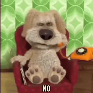 👎 c28e66f7 Ben the Dog Talking Ben NO cane parlante, ben, animale, cartone animato, telefono telegram sticker