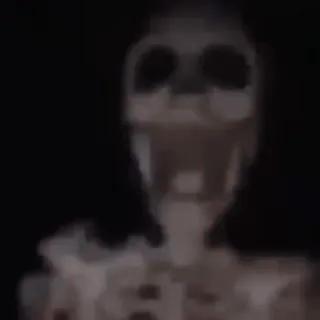 ☠️ e353b251 scheletro, ossa, spaventoso, halloween telegram sticker