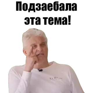 🙃 b8180ccc Подзаебала эта тема! homme, mème, russe, expression, agacé, frustré telegram sticker
