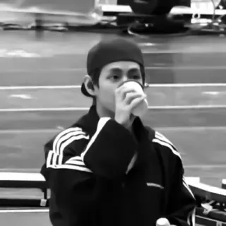 🔪 51933678 persona, bevanda, caffè, ritratto, bianco e nero telegram sticker