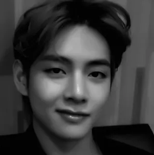 🔪 5b41bc83 persona, ritratto, uomo, bianco e nero, celebrità, k-pop telegram sticker