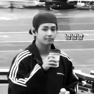 🔪 9406aee0 냠냠냠 persona, ritratto, uomo, caffè, tazza, street style, bianco e nero telegram sticker