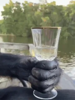 😔 ae35234f обезьяна, стекло, напиток, напитки, вечеринка whatsapp sticker