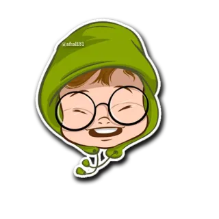 ☺️ a5840bef afall81 Kartun, Karakter, Stiker, Anak, Kacamata whatsapp sticker