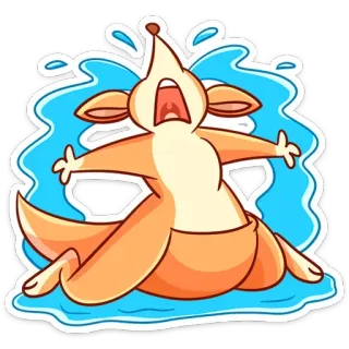 😭 c5d76551 袋鼠, 哭泣, 悲伤, 情感, 卡通, 贴纸 telegram sticker