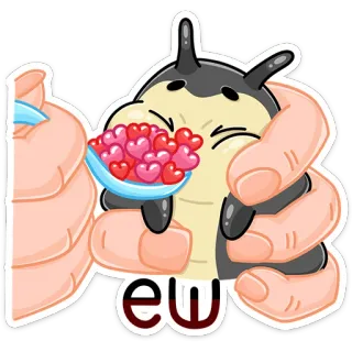 🍦 e04083e0 ew うわ, 嫌悪, 気持ち悪い, ハート, 愛, 嫌い telegram sticker