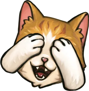 🙈 1c9dd026 고양이, 까꿍, 귀여운, 동물, 만화, 놀이 telegram sticker