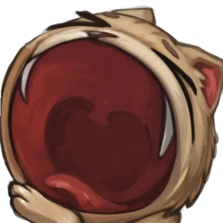 🤣 ddda2132 고양이, 하품, 동물, 밈 telegram sticker