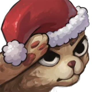 🎅 f7ad467c 고양이, 산타 모자, 동물, 크리스마스, 휴일 telegram sticker