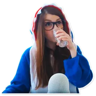 😯 139164be kobieta, rekin, kostium, picie, okulary, portret, osoba telegram sticker