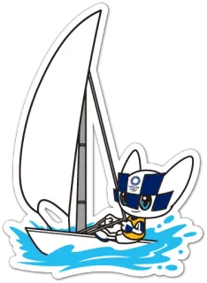 Summer Olympics 2020 Miraitowa telegram stickers