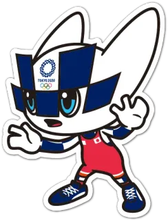 🤼 39b77904 TOKYO 2020 Tokio 2020, Olympia, Maskottchen, Miraitowa telegram sticker