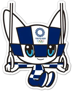 🤸 71ca2212 Miraitowa Tokyo 2020 Olympic Games TOKYO 2020 Maskottchen, Olympische Spiele, Tokio 2020, Sport, Figur, Miraitowa telegram sticker