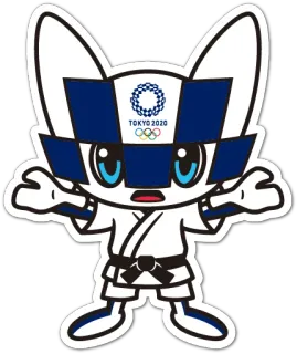 Summer Olympics 2020 Miraitowa whatsapp stickers