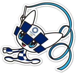 🤸‍♀️ bbfcf056 Miraitowa Tokyo 2020 Olympic Games TOKYO 2020 Miraitowa, Maskottchen, Tokio 2020, Olympia, Figur, Sport, Süß, Japan telegram sticker
