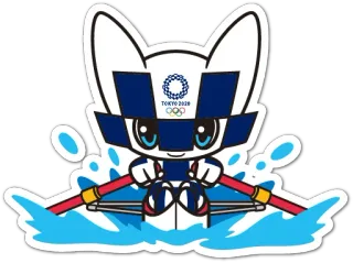 Summer Olympics 2020 Miraitowa whatsapp stickers