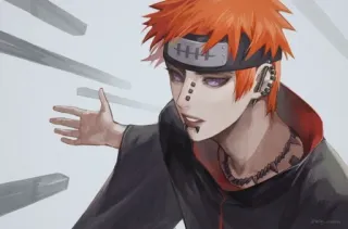 🖖 6eca377e Pain Naruto anime, character, naruto, pain, akatsuki whatsapp sticker