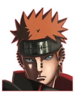 😒 737009df Pain Naruto anime, naruto, pain, character, sticker whatsapp sticker