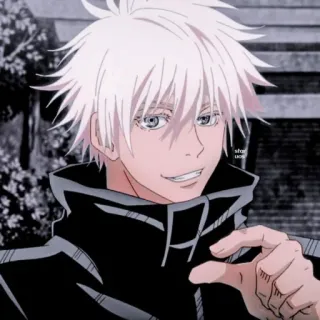 🍡 142b1179 Satoru Gojo Jujutsu Kaisen 애니, 캐릭터, 만화, 고죠, 주술회전, 고죠 사토루, 애니 캐릭터 telegram sticker