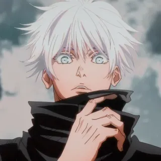 🍡 2ad4cd7e Gojo Satoru Jujutsu Kaisen 애니메이션, 만화, 고죠, 주술회전, 사토루, 흰머리, 캐릭터 telegram sticker