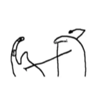 ✨ 541e09cc dedo corazón, ofensivo, gesto, dibujo animado telegram sticker