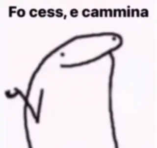 ✨ ab29d0de Fo cess, e cammina Meme, Florkofcows, Italiano, Divertido telegram sticker