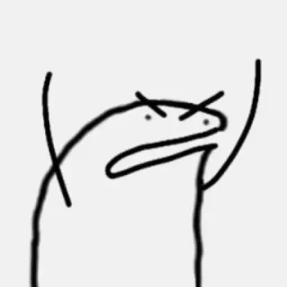 ✨ b7bee4dc enojado, monigote, dibujos animados, meme, bosquejo telegram sticker