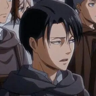 ⚔ 2609cf92 Levi Ackerman Attack on Titan アニメ, リヴァイ, アッカーマン, 進撃の巨人, マンガ telegram sticker