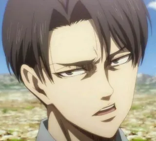 ⚔ 6051e088 Levi Ackerman Attack on Titan アニメ, 進撃の巨人, 進撃の巨人, リヴァイ, アッカーマン telegram sticker