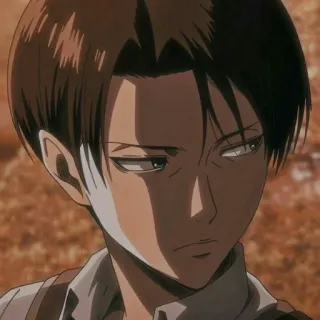 ⚔ 75ebd9a2 Levi Ackerman Attack on Titan アニメ, シリアス, キャラクター, 漫画, 進撃の巨人 telegram sticker