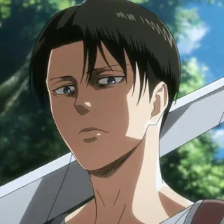 ⚔ 86d9046d Levi Ackerman Attack on Titan アニメ, 兵士, 漫画, キャラクター, AOT telegram sticker