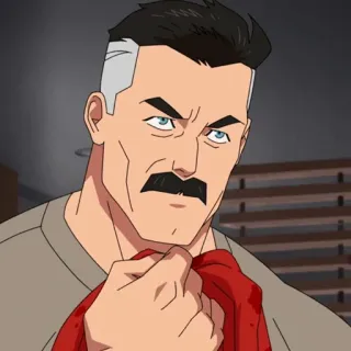🌐 126f61e3 Omni-Man Invincible omni-man, invincible, viltrumite, superhero, bloody telegram sticker