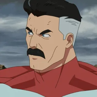 🌐 6eb73376 Omni-Man Invincible superhero, viltrumite, invincible, cartoon, angry telegram sticker