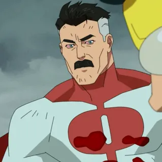 🌐 ae963208 Omni-Man Invincible superhero, blood, viltrumite, omniman, invincible telegram sticker