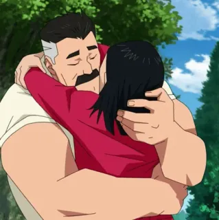 🌐 f4ef48b5 Omni-Man Invincible embrace, hug, love, cartoon, invincible, omni-man telegram sticker