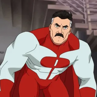 🌐 f8dac541 Omni-Man Invincible superhero, viltrumite, comics, animation, strong telegram sticker