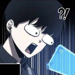 ๐จ 0fd14883 shocked, anime, manhwa, surprised, screen whatsapp sticker